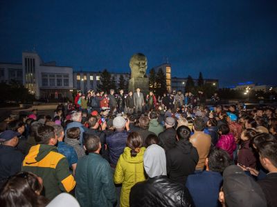 Стихийный митинг на площади Советов в Улан-Удэ, 10 сентября 2019 года. Фото: Анна Огородник / Коммерсант